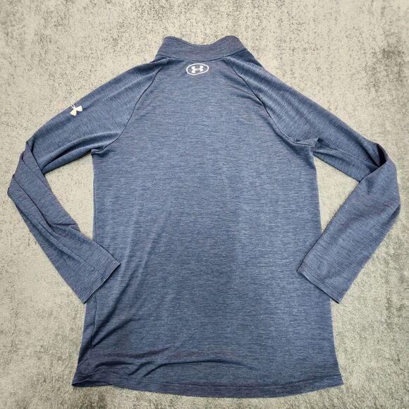 Under Armour Shirt Men's Blue Project Rock Pull Over Quarter Zip Size S - Picture 2 of 12